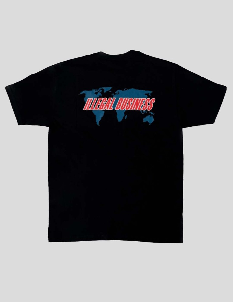 T-shirt DAMAGE overseas tee black